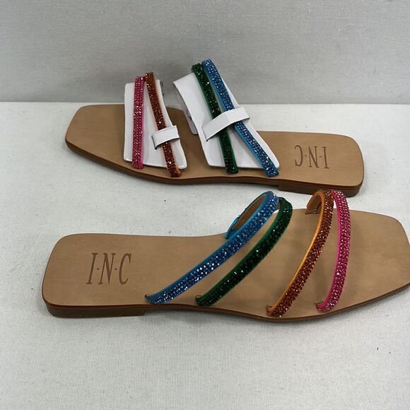 INC International Concepts Piera Strappy Sandals- Multi Crystals- Size 6.5- NIB - Picture 5 of 7